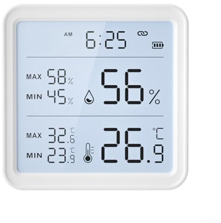 Hygromètre et thermomètre d'intérieur connectés WiFi avec pour Tuya pour solutions de maison intelligente