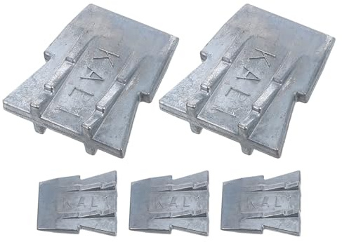 COLLBATH Cunei Metallici per Manico D’ascia e Martello 5 Pezzi Superficie Antiscivolo, Accessori per Fissaggio Utensili da Giardino e Riparazione Attrezzi Manuali, Compatibili per