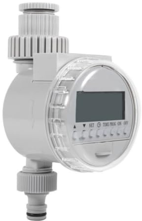 Homeponnew Solar-Powered Irrigation Controller with LCD Display for Automatic Garden Watering, Weather-Sensing Timer for Outdoor Yards and Landscaping