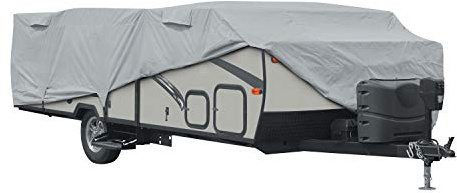 CLASSIC ACCESSORIES Over Drive PermaPRO Faltbare Abdeckung für Campinganhänger, passend für 3-3,7 m, Wohnmobil-Abdeckung, Reiseanhänger-Abdeckplane