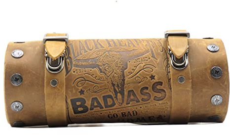 JACK'S INN 54 Scumbag Motorradrolle - braunes Rindleder