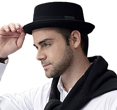 F FADVES Herren Filzhut Fedoras