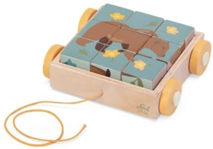 Sevi Puzzle Tier der Dolomiten | Trudi by Holzspielzeug für Kinder ab Zwei Jahren. Holz aus den Dolomiten | 19x6x19cm Nature | Modello 87857