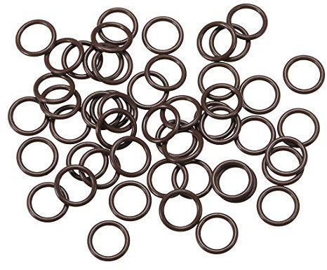 sourcing map Packung mit 50 Fluorkautschuk O-Ringe 7mm OD 5mm ID 1mm Breite Metrisch FKM Dichtung