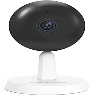 Foscam Caméra pour l'Intérieur IP X4 - WiFi, HD 4MP - Détection de Mouvement Intelligente - Compatible Alexa & Google Assistant - Vision Nocturne de 8m avec 9 LED Infrarouges - Blanc