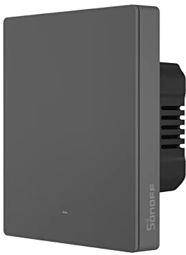 SONOFF Smart Wandschalter,Smart Wlan Lichtschalter,M5-1C-80 1 Gang Smart Home Schalter vom Typ 80,Physische Tasten Schalter,kompatibel mit Alexa,Google Home.Bluetooth Fast Pairing