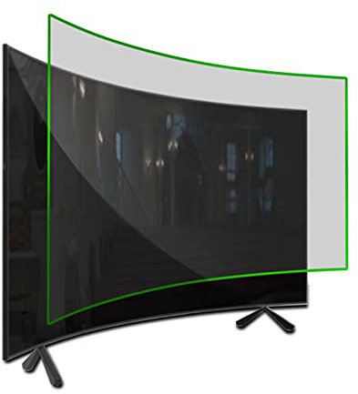 32-75 inch Anti Blue Light Screen Protector Matte Anti-Glare/Anti-UV TV Screen Filter Film Fit Flat and Curved Monitor LCD, LED, OLED & QLED 4K HDTV/B / 40 Inches 875x483 mm