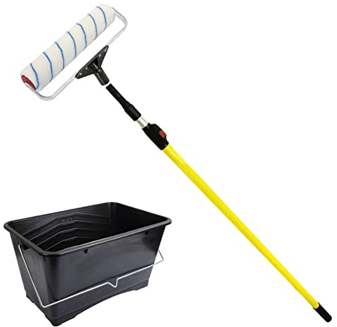 Otter 12 Nylon Solvent Resistant Industrial Roller Frame Extension Pole Scuttle Bucket