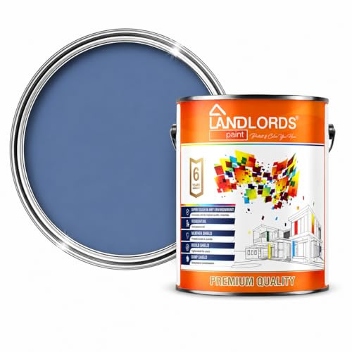 Landlords Fence and Garden Shed Paint | Furniture, Barn, Wood and Outdoor Paint | Quick-Drying Protection for Furniture | Marina Blue 2.5L