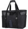 RAINSMORE Strandtasche XXL Familie mit Reißverschluss Badetasche Damen Groß Leicht Mesh Beach Bag Wasserdicht Faltbare Schultertaschen für Strand Reise Picknick Schwarz