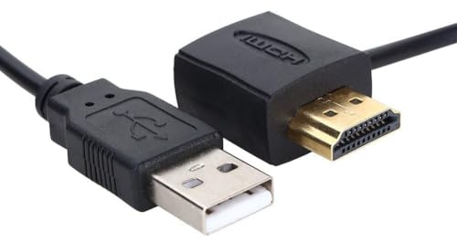 Agatige Cable De Extensión HDMI Macho a Hembra, Adaptador Conector Macho a Hembra Con USB Cargador Cable, Cargador Cable De Conexión Alimentación Cable Para TV Stick DVD HDTV LCD HDTV HD TV