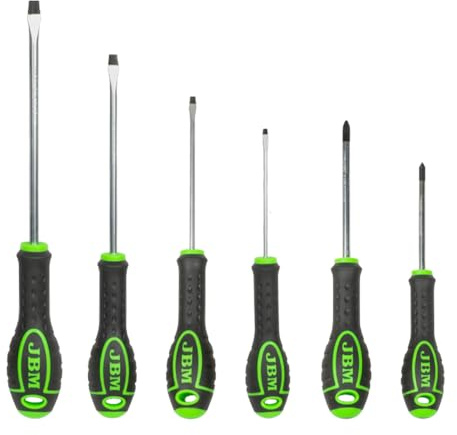 SET DE 6 DESTORNILLADORES (2 ESTRELLA + 4 PLANOS)