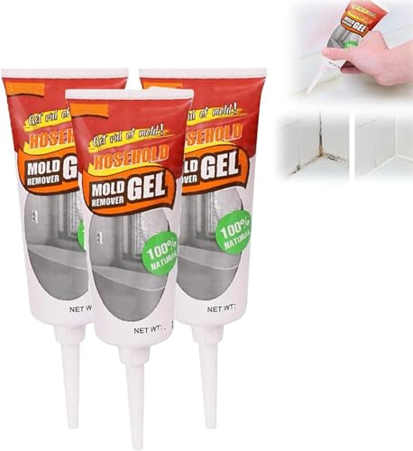 Household Mold Removal Gel, Mould Extreme Remover Gel, Remove & Prevent Household Stain, Household Mold Remover Gel, Mould Remover for Wall Kitchen Bathroom (3Pcs)