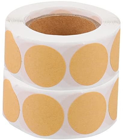 EXCEART 3er-set Kraftpapier-aufkleber Etikettenaufkleber Selbstklebende Geschenkaufkleber Dankesetiketten Leicht Abziehbar Eleganter Look Geruchsneutral 2 Rollen X 3