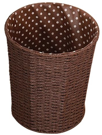 Ciieeo Panier à Déchets en Rotin Tressé 30l Naturel Multifonction Cuisine et Salon Corbeille de Rangement Réutilisable Panier à Divers Usage Maison Couleur Aléatoire