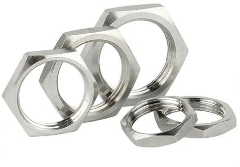 5 Stück/Lot 304 Edelstahl Sechskant-Kontermutter Rohrverschraubung M8 M10 M12 M14 M16 M18 M20 M22 M24 M25- M40 Steigung 1 mm 1,5 mm metrisch weiblich-M40 x 15 x 48 x 6 5 Stück