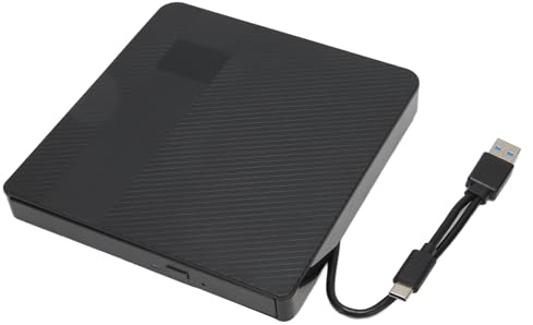 Denash Graveur de DVD RW, Lecteur Externe Universel de CD DVD Mouvement Silencieux Compatibilité Multi-système Plug and Play USB3.0 pour pour Ordinateur