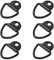 6 Pezzi Occhielli di Ancoraggio, Anello di Costruzione ad Anello a V, Accessori per Rimorchio in Acciaio Inossidabile per Il Fissaggio del Carico su Camion, Barche, Automobili, Kayak