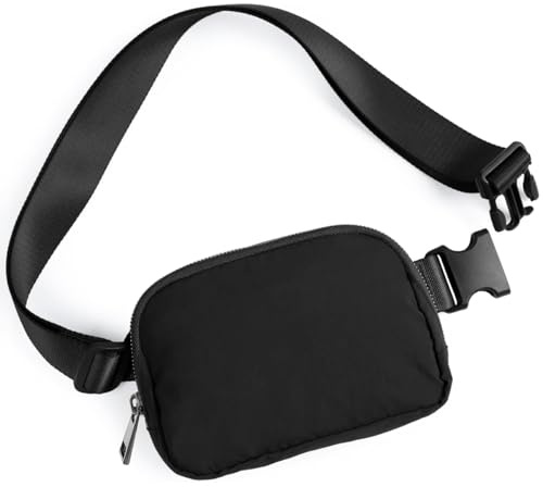 Bauchtasche Damen Gürteltasche Herren Sport Mode Hüfttaschen Frauen Brustbeutel Umhängetasche Crossbody Bag Modische Fanny Pack Bum Hip Bag(Schwarz)