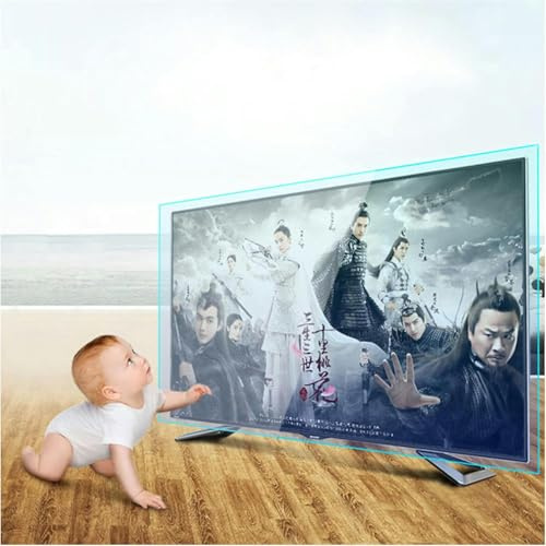 CNPRAZ 32-75 Inch TV Screen Protector, Frosted Anti-Glare/Anti Blue Light/Anti Scratch Film Shield UV for LCD, LED, 4K OLED & QLED HDTV Displays and Curved Screen/A / 65 Inches 1429x804 mm