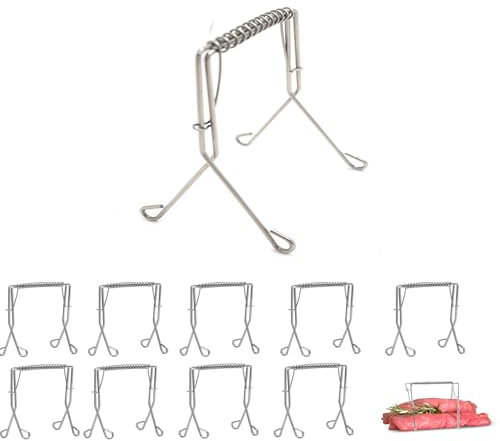 Meat Roll Clip,10 Pinzas para Roulade de Acero Inoxidable Cocina Clip Herramientas para Freír Carne Reutilizable para Cocina Barbacoa Rollos de Vegetal También Admite Herramientas para Hornear