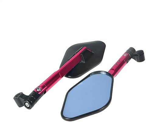 Lenkerendenspiegel Universal Für Y&AMAHA Für MT07 Für MT09 Für MT-07 Motorrad Lenker Endspiegel Rückspiegel Seitenspiegel(D)
