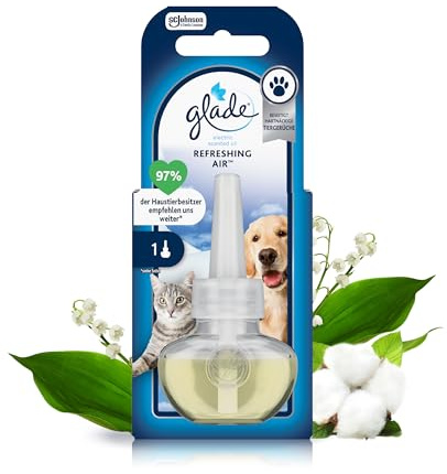 Glade Electric Scented Oil Nachfüller, elektrischer Raumduft mit Duftöl, Refreshing Air, 1er Pack (1 x 20 ml)
