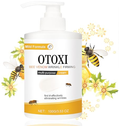 Bienengift Hautpflegecreme Zur Straffung der Haut, Bienengift Faltencreme für Gesicht&Körper, Straffende Feuchtigkeitspflege Körpercreme für Trockene Haut, Milde Formel Creme für Alle Hauttypen
