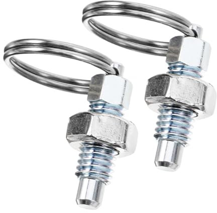 GETAJGHSD 2piezas Pasador Resorte Con Anilla De Tracción Pasador De Bloqueo Retráctil Acero Inoxidable Para Maquinaria Industrial y Proyectos Diy