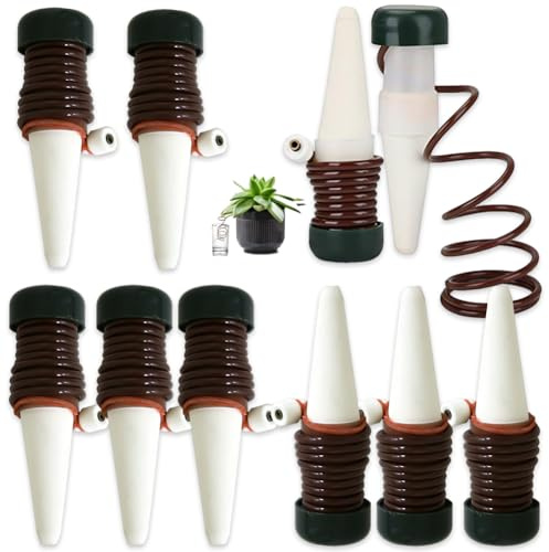 10 Pezzi Acqua Piante Automatico,Sistema di Irrigazione Automatico,Acqua Dispenser per Impianto di Irrigazione, Dispositivi l'Irrigazione Piante,Kit Irrigazione a Goccia,per Piante in Vaso da Interno
