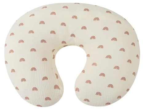 Asukohu Funda de cojín de lactancia para bebé recién nacido, transpirable, funda protectora para el cuidado