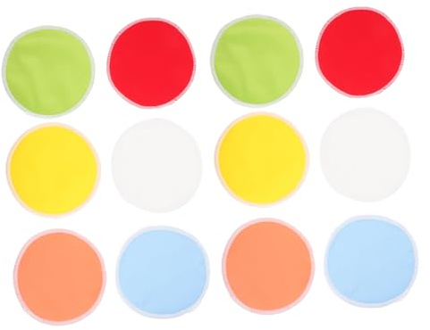 MILISTEN 12 Stück Wiederverwendbare Waschbare Stilleinlagen für Stillende Mütter Atmungsaktive Leakproof Pads für Schutz Stillzeit