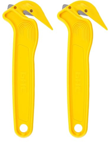 Wemoralix Safe Box Cutter - Concealed Blade, Lightweight Box Opener, Set of 2 for Warehouse & Everyday Use