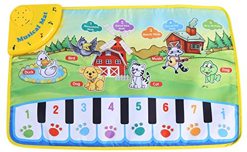 Klaviertanzmatte Musikmatte Matte Lernspielzeug Frühe Pädagogisch Berührungsempfindliche für Baby Kleinkeinder 60 x 39 cm