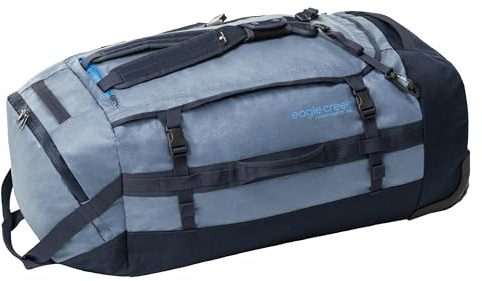 Eagle Creek Cargo Hauler Wheeld Duffel 130L - nachhaltige Version des Klassikers aus recyceltem Polyester I 130 L Volumen I Abrieb- & Wasserbeständig | 38 x 86 x 35 cm | 130 L | Glacier Blue (450)