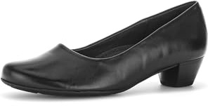Gabor Klassiska pumps, dam klackskor, måttlig multibredd (G), 01 svart, 42.5 EU