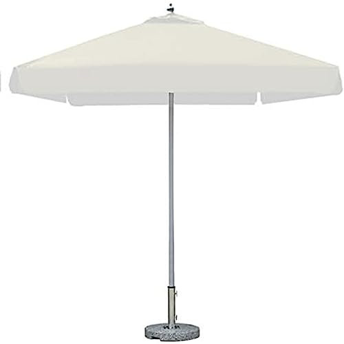 UTMACH Ombrellone Rettangolare Bianco, Ombrellone da Spiaggia Design Palo in Alluminio, Ombrellone da Esterno per Cortile/Giardino/Ponte