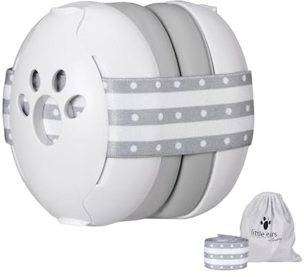 Carehabi Protection auditive pour bébé, enfants - Protection contre le bruit - Prévient la perte auditive - Les cache-oreilles sont légers et doux, parfaits pour une utilisation quotidienne et les