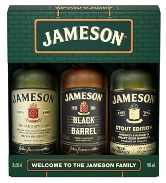 Jameson Triple Distilled Irish Whiskey 40% Vol. 3x0,05l