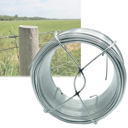 Bindedraht, Verzinkter Draht, 14 Gauge, 2,2 mm (0,086 Zoll) Durchmesser, biegsamer Massivdraht, Metallbindedraht, Silber, leicht zu schneiden, zum Basteln, für DIY-Projekte, zum Befestigen (Size : 70