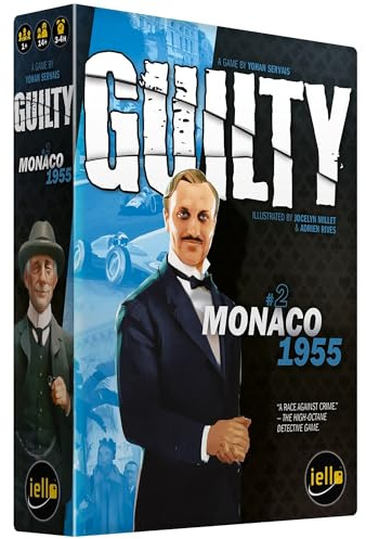 IELLO: Guilty: Monaco 1955 – kooperativt avdrag spel, mordmysterieutredning, realistiska detaljer, åldrarna 14+, 1-99 spelare, 180-240 minuter