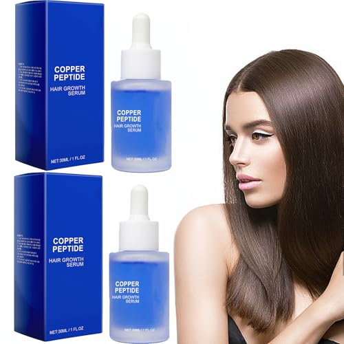 Suero Para Crecimiento Del Cabello, Con Péptidos De Cobre, Suero Tratamiento Del Cabello, Hair Care Serum, Sérum De Crecimiento Y Antipérdida Del Cabello, Nutre El Cuero Cabelludo (2 Pcs)