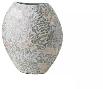 guiling-1986 Vasen Leichte Luxus-Stil handgefertigte Muschel dekorative Vase kreative Tischplatte Blumenarrangement Haushalt Eingang Wohnzimmer Tischdekoration Deko vase(Groß)
