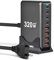 320W Caricatore USB C Multiplo, GaN III 8-Port Caricabatterie Alimentatore, USB C Multipla Stazione di Ricarica per MacBook Air/Pro Laptop iPhone Samsung SteamDeck
