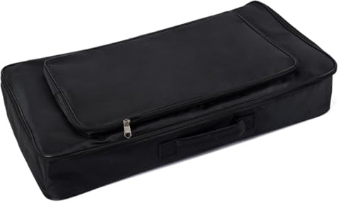 Pedalboard Aufbewahrungstasche mit Doppeltem Reißverschluss, Tragbar | Nylon, Schwarz, Abriebfest, Rutschfester Griff, Passend für Gitarren und Keyboard Spieler