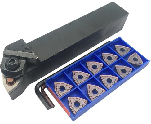 1 soporte para herramientas de torneado WWLNR2525M08 + 10 Uds. WNMG080408-MM FT1125 juego de herramientas de insertos de carburo herramienta de corte de torno de Metal CNC Herramienta de Torno