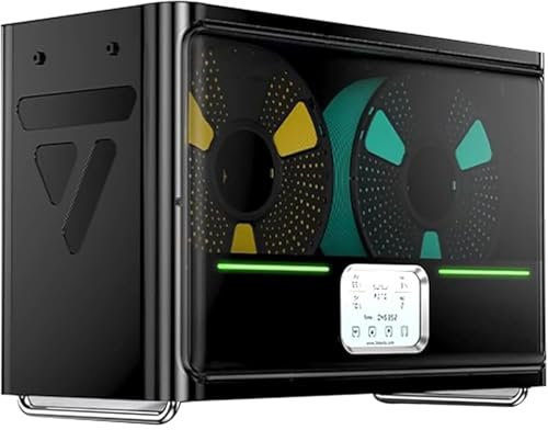 LHQYA Deshidratador De Filamentos De 1 Kg*4, Caja Secadora De Filamentos para Impresoras 3D, Temperatura De La Caja: 50-70 ℃, Diseño con 3 Ventiladores, Tiempo Máximo De Funcionamiento 99 Horas