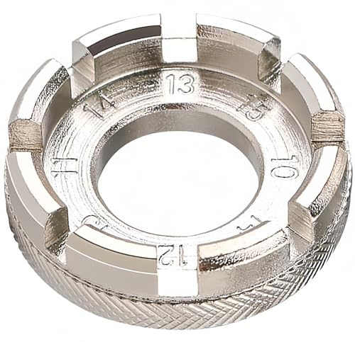 Ezranova Speichenschlüssel Fahrrad Universal Speichenschlüssel Fahrrad Speichen Werkzeug für Speichen Reparatur (Silber)
