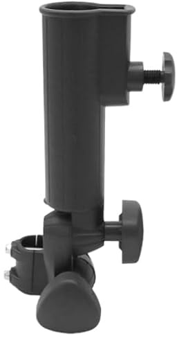Abaodam Golf Trolley Umbrella Holder Cart Umbrella Holder for Golf Trolley Adjustable Mounting Accessory with Rounded Handle Fit Lightweight Support for Carts and Similar Trolleys