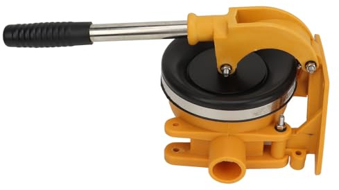 Asixxsix Manual Bilge Pumps, 32mm Outlet Manual Diaphragm Hand Bilge Pump, Flexible and Portable Diaphragm Self Priming, Hand Tools for Yacht Ships Sewage Discharge Oil